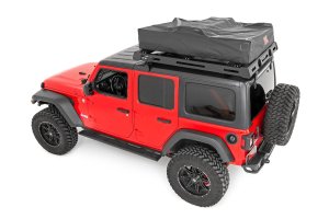 Roof Top Tent - Rough Country - Rack Mount | 12 Volt Accessory w/Ladder Extension & LED Light Kit